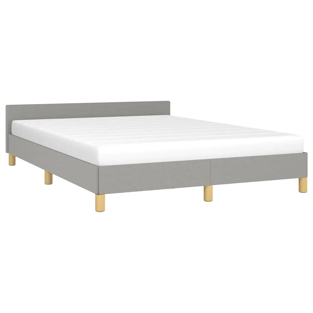 Giroletto senza Materasso-Struttura Letto Grigio Chiaro 140x200 cm Tessuto 893805