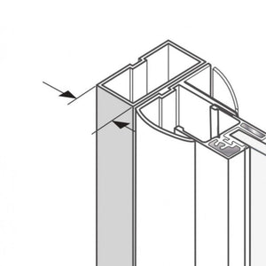 New plus - profilo aggiuntivo 2 cm lato a muro