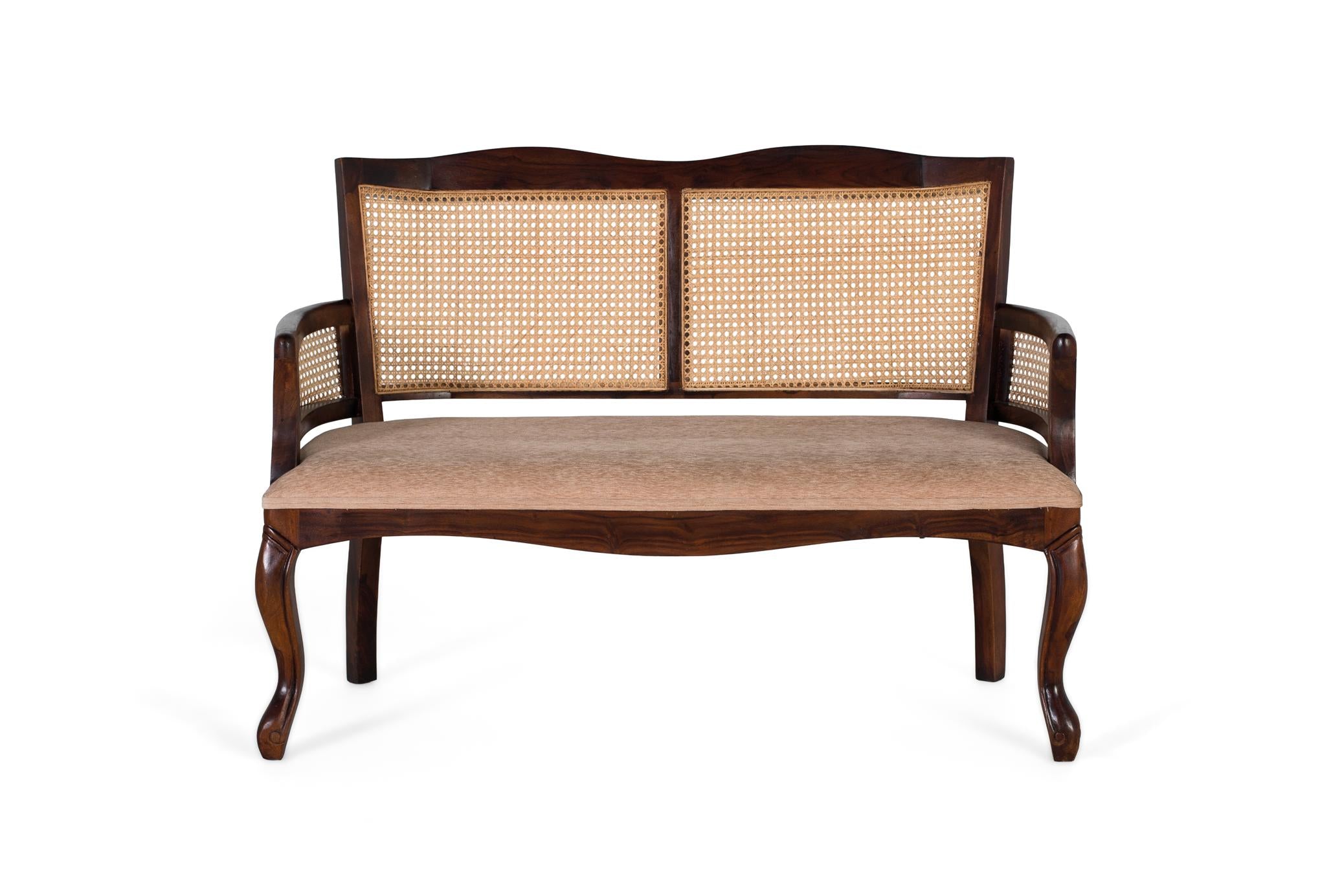 Panca divano a 2 posti in legno di acacia