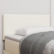 Testata LED  Design Semplice Crema 100 cm in Tessuto Corduroy