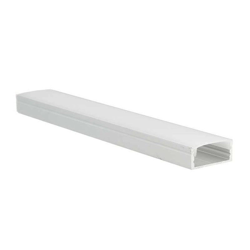 3 Metri Diffusore Copertura PC Satinata Smerigliata Opaca per Profilo Alluminio Largo 20mm