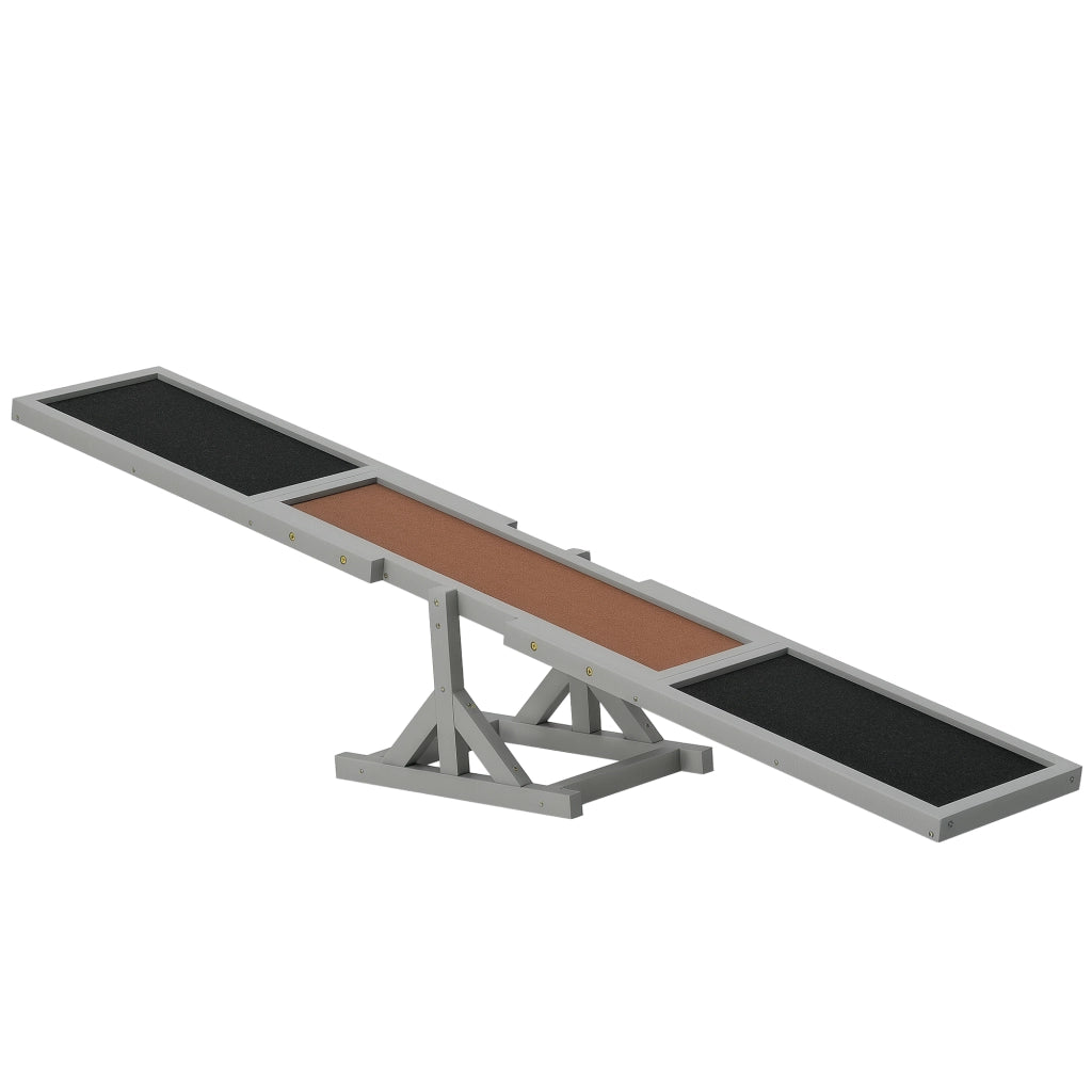 Giostra per Agility Dog ¨C zephmum ¨C Legno di Abete Pre-trattato, Grigio Antracite