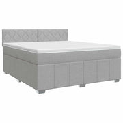 Letto box spring con materasso Grigio Chiaro 160 x 200 cm 3451255