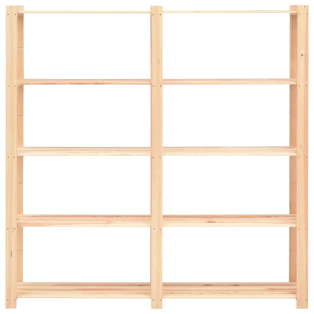 Scaffale a 5 Livelli 170x38x170 cm in Massello di Pino 500 kg cod mxl 51505