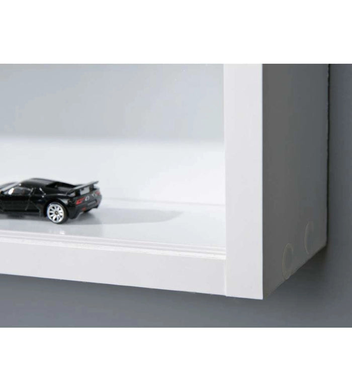 Mobile Espositore Oulx, Vetrina 4 Ripiani, 60x80x10h cm Bianco