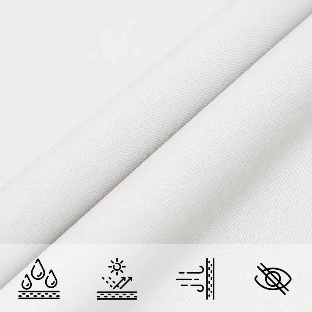 Parasole a Vela in Tessuto Oxford Rettangolare 3,5x5 m Bianco 135270