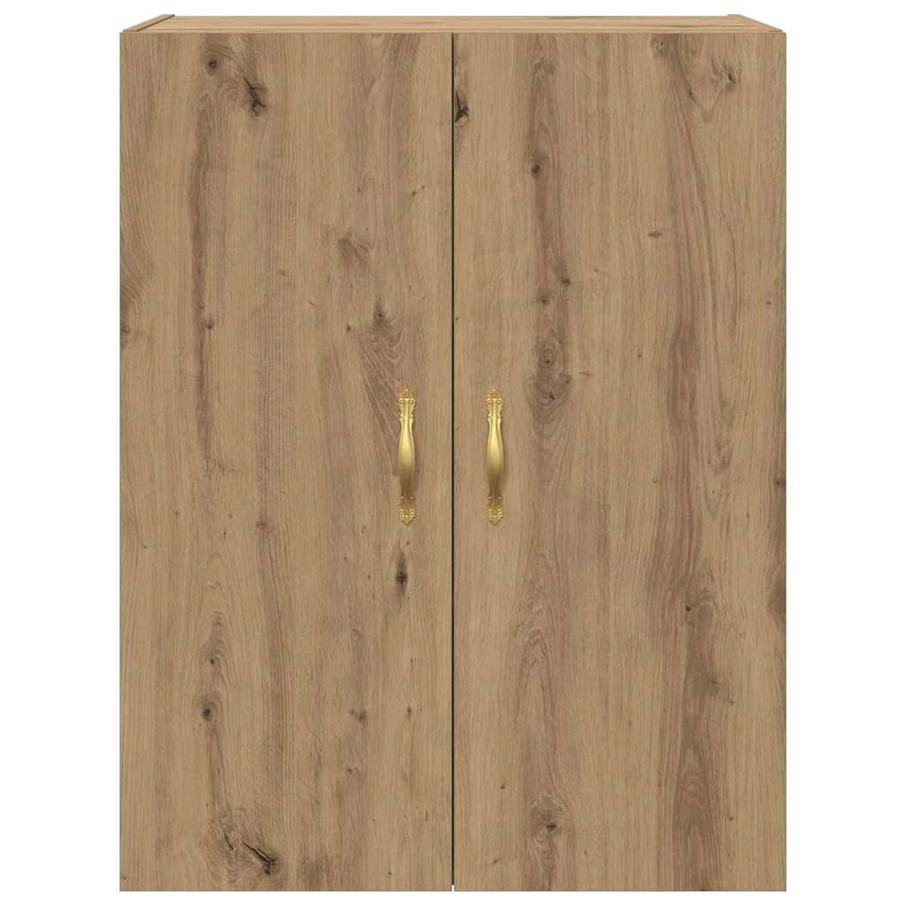 Set di 2 mobili da parete moderni con 4 ante a battente 69,5 x 34 x 90 cm finitura rovere ingegnerizzato 02_0056044