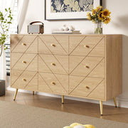 Cassettiera 9 Cassetti con Gambe in Metallo ¨C MINIMAL ¨C MDF, Soggiorno, Camera, Ingresso