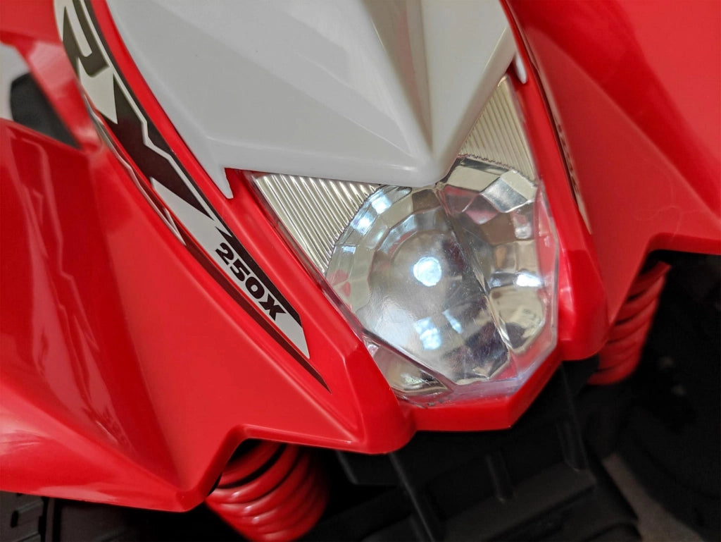 Mini Quad Elettrico per Bambini 6v con Licenza Honda 250X Rosso