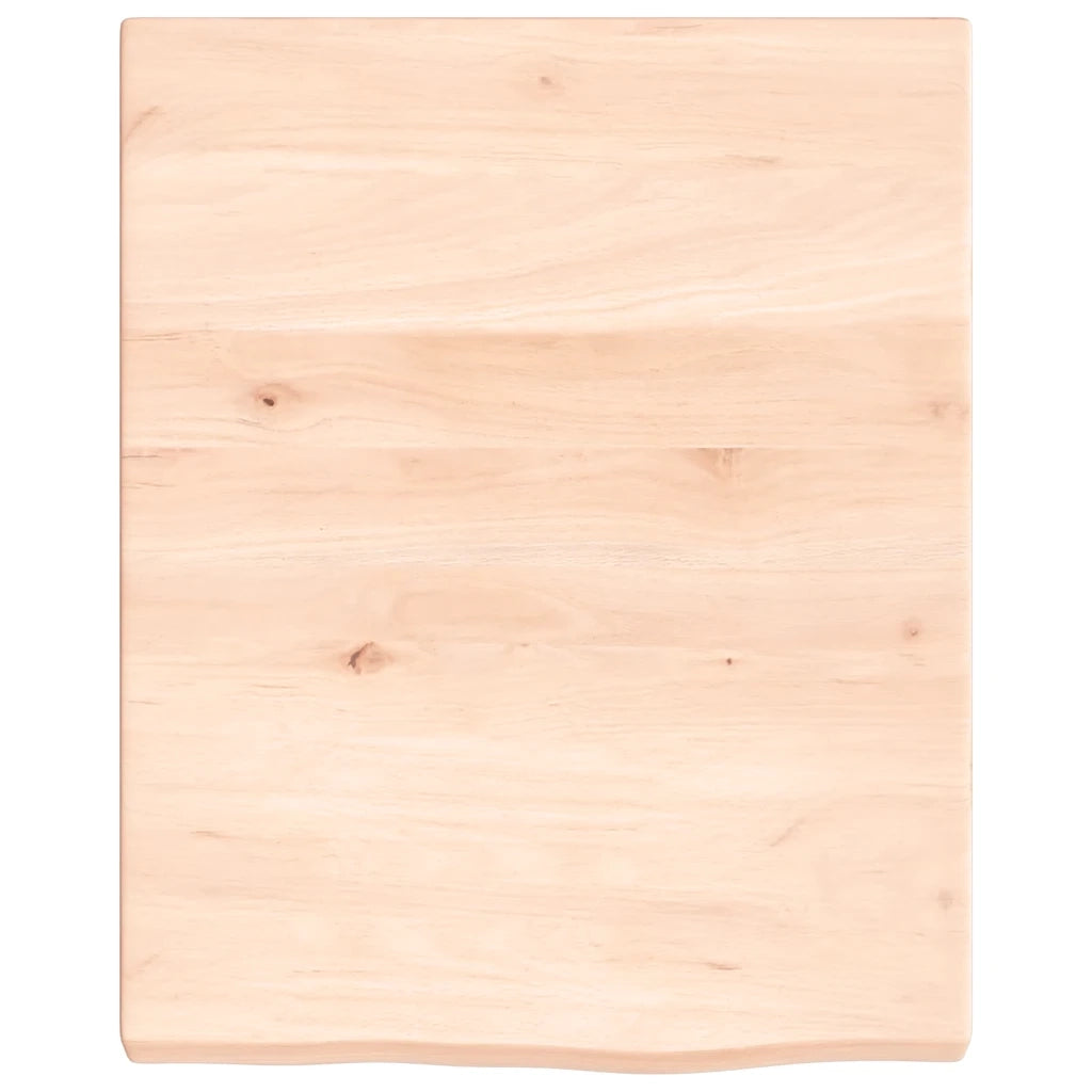 Ripiano a Parete 40x50x(2-4) cm Massello Rovere Non Trattato 363513