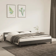 Giroletto senza Materasso Grigio Scuro 160x200 cm Velluto 347580