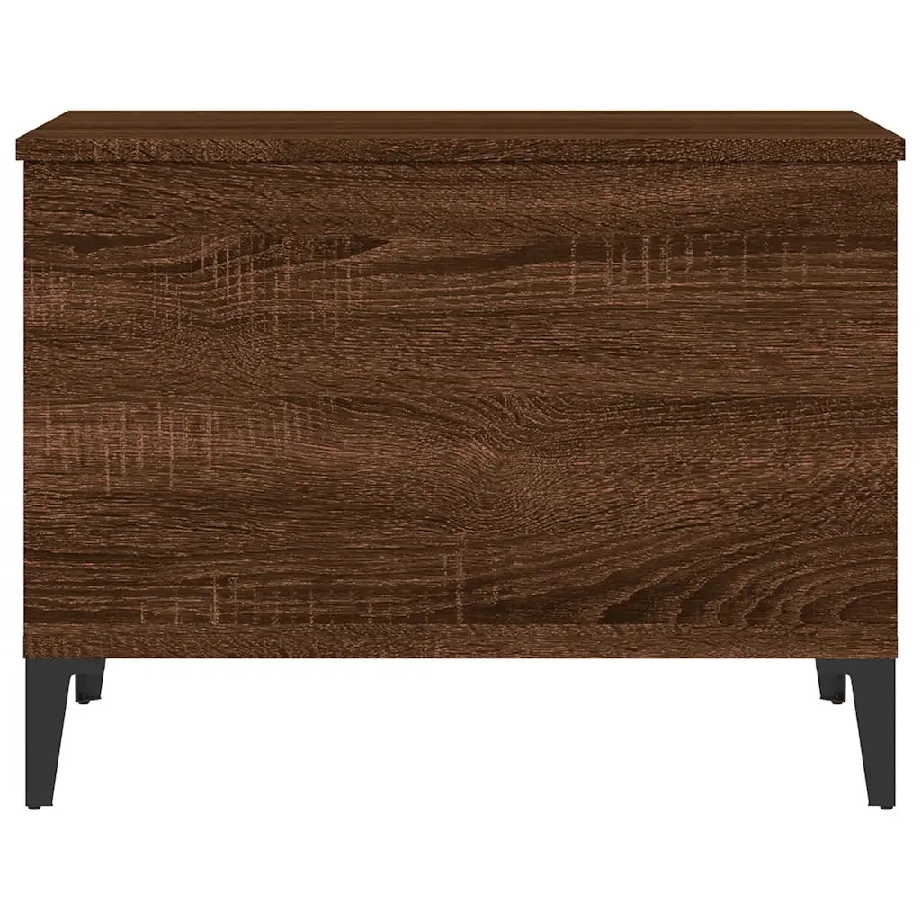 Tavolino Salotto Rovere Marrone 60x44,5x45 cm Legno Multistrato 819579