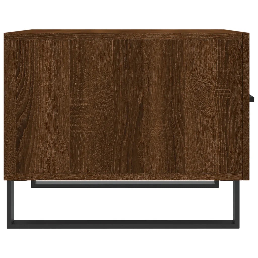 2 pz Tavolini salotto | Tavolino da caff¨¨ | Tavolino da Soggiorno Rovere Marrone 50x50x40 Legno Multistrato
