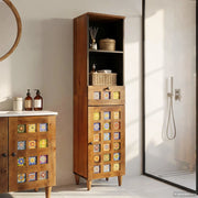Mobile da Bagno con cassetto con porta Noce 38 x 33 x 160 cm