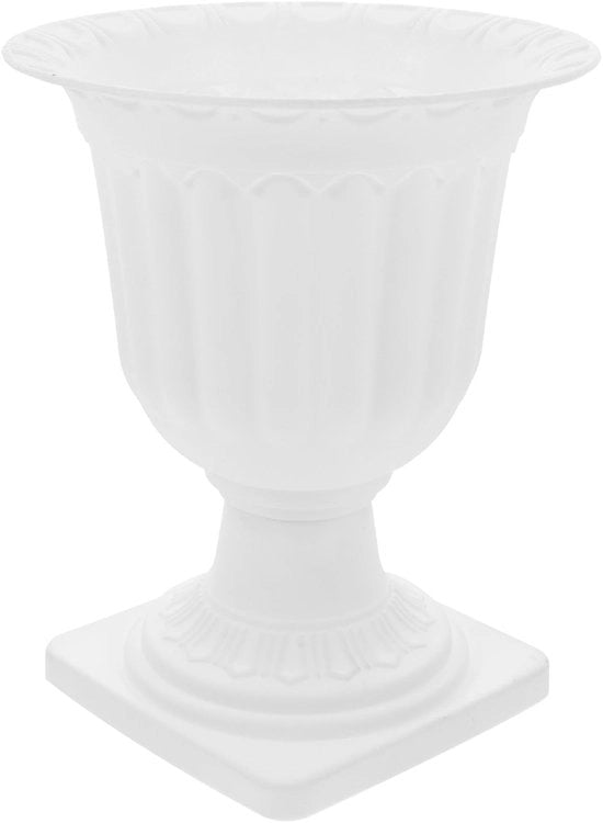 Vaso di plastica per piante - Stile colonne romane - Decorazione per matrimoni - 14 cm - Supporto per piante - Adatto per interni ed esterni - Vinta...
