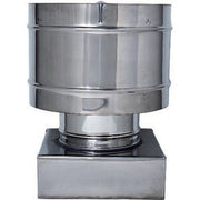 C FUMAIOLO A BOTTE INOX QUADRO INOX 27X27CM- 1,0 pz