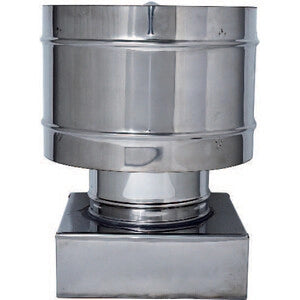 C FUMAIOLO A BOTTE INOX QUADRO INOX 27X27CM- 1,0 pz