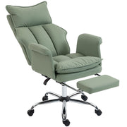 Sedia da ufficio con schienale reclinabile e ruote ¨C Minimal ¨C verde