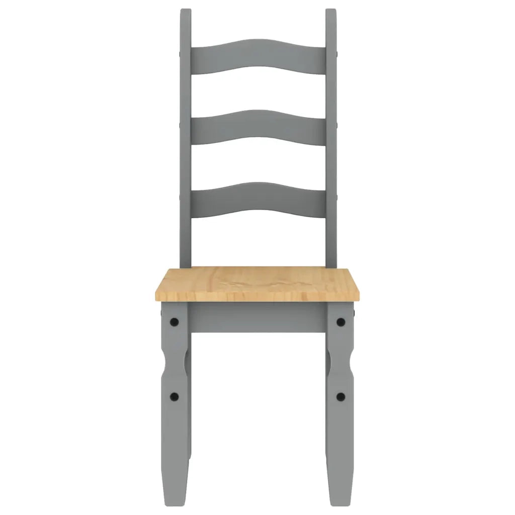Set da Pranzo 3 pz PANAMA Grigio in Legno Massello di Pino 3345195