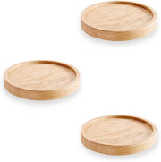 Set di tavoliere a sospensione in legno - Set da 3 pezzi con viti - Per vasi e vasi da fiori - Diametro 149 cm