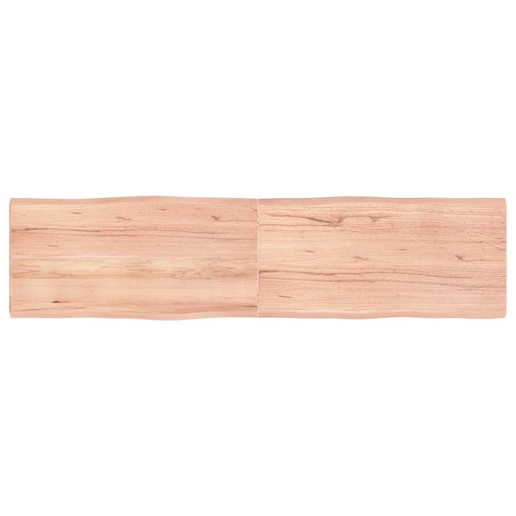 Piano Tavolo Marrone Chiaro 160x40x(2-4) cm Rovere Non Trattatocod mxl 126525