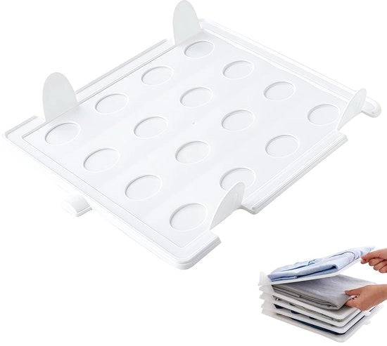 Organizzatore di magliette stapabile, cassa organizzatrice, organizzatore di abbigliamento per adulti e bambini, stapabile per magliette, 10 pezzi