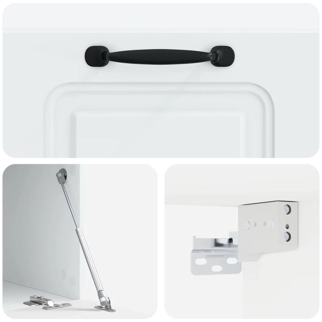 Mobile Porta TV da Muro Bianco 59,5 x 41 x 30 cm 899355