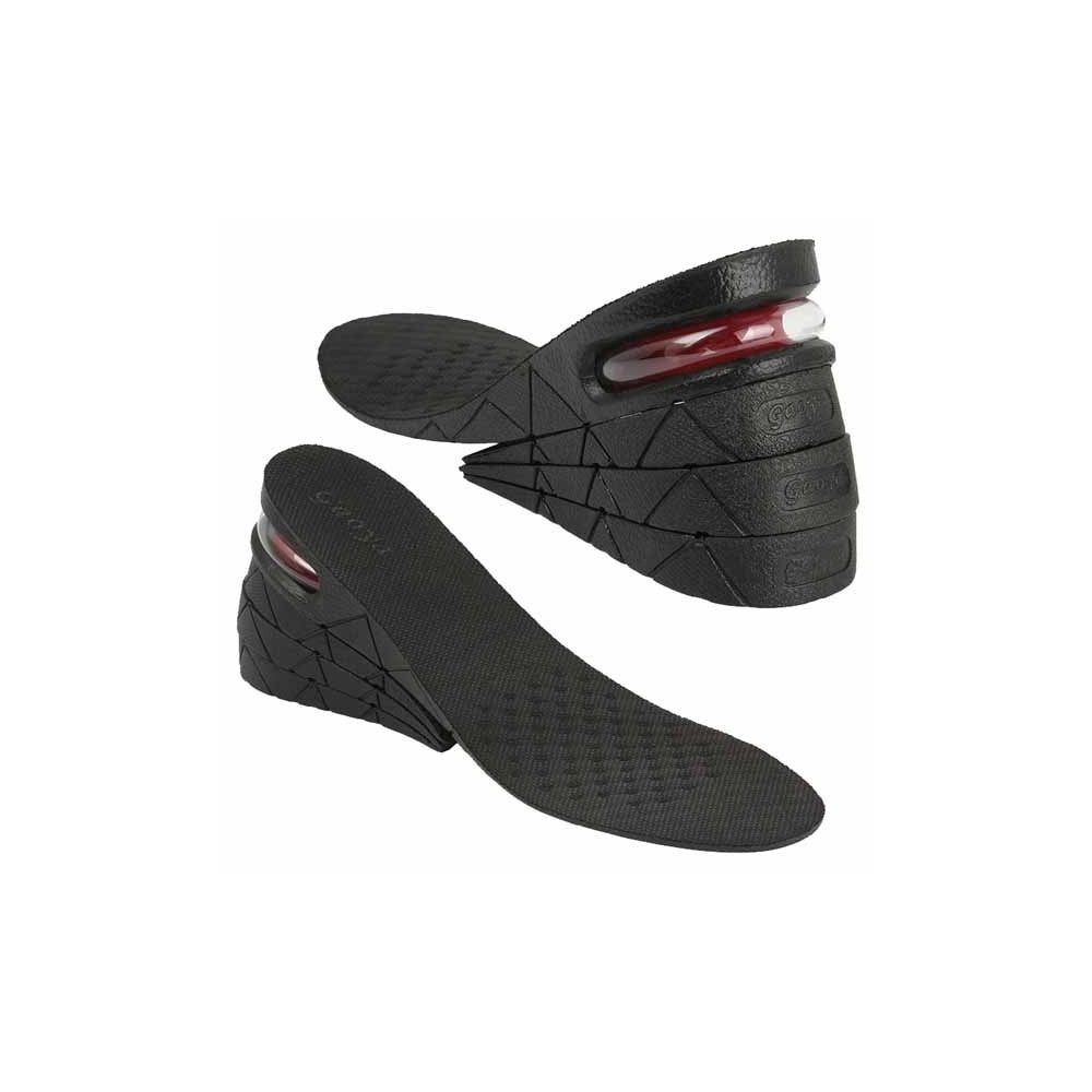 Trade Shop - Coppia Di Solette Alza Tacchi Tacco Per Uomo Nero Alzatacco Per Scarpe Altezza -