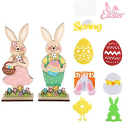 Decorazioni di Pasqua in legno - Ornamenti da appendere - Sticker di Pasqua - Decorazioni di Pasqua - Regalo perfetto