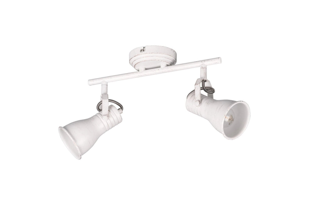 Applique spot Trio STEAM bianco orientabile 2 luci E14