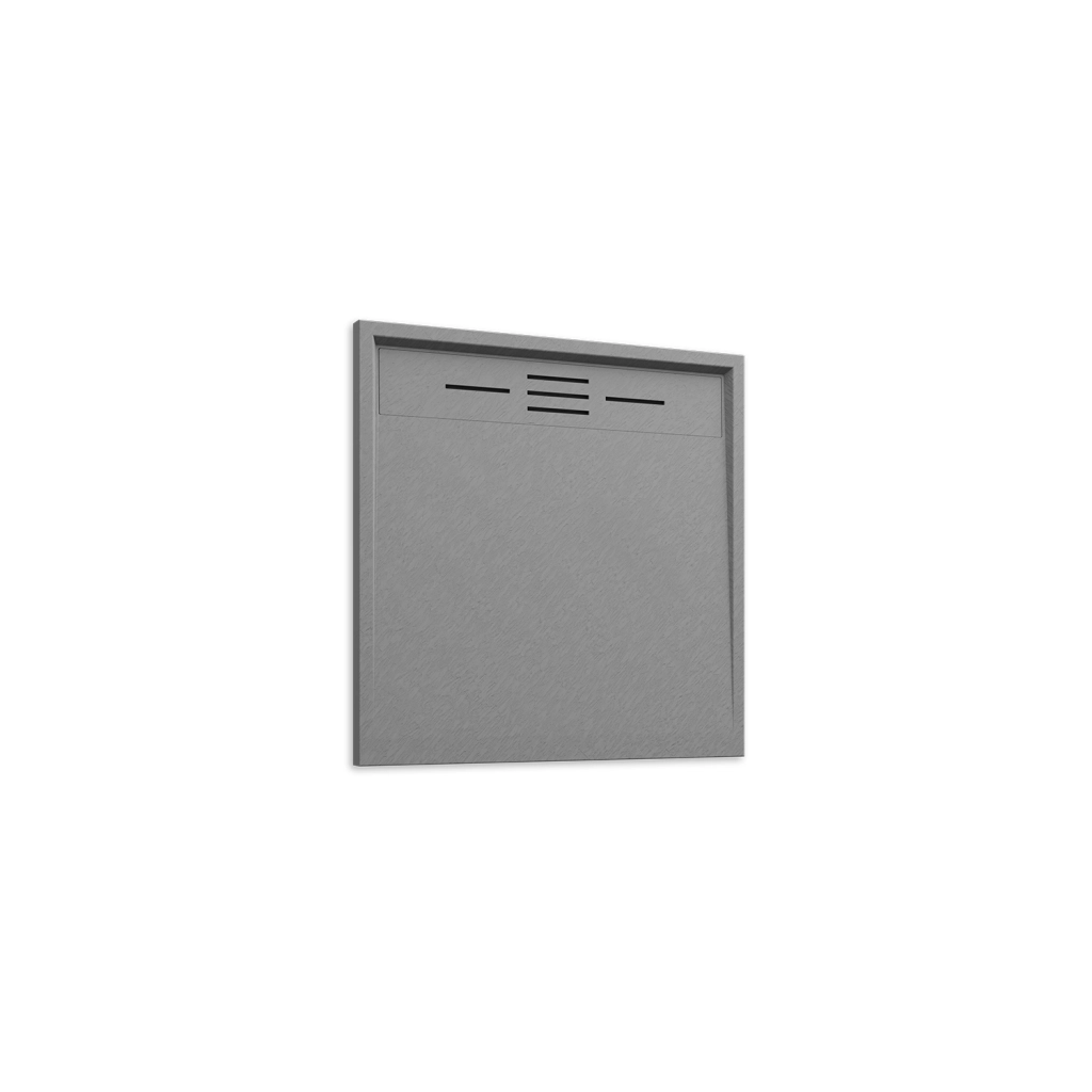 Piatto doccia 80x80 effetto pietra colore grigio | Spanios