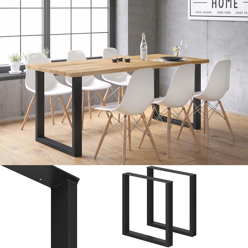 Vicco Gambe per tavolo Nero 70 x 72 cm Quadrato