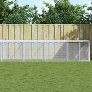 Gabbia Polli Tetto Grigio Chiaro 803x98x90 cm Acciaio Zincatocod mxl 125204