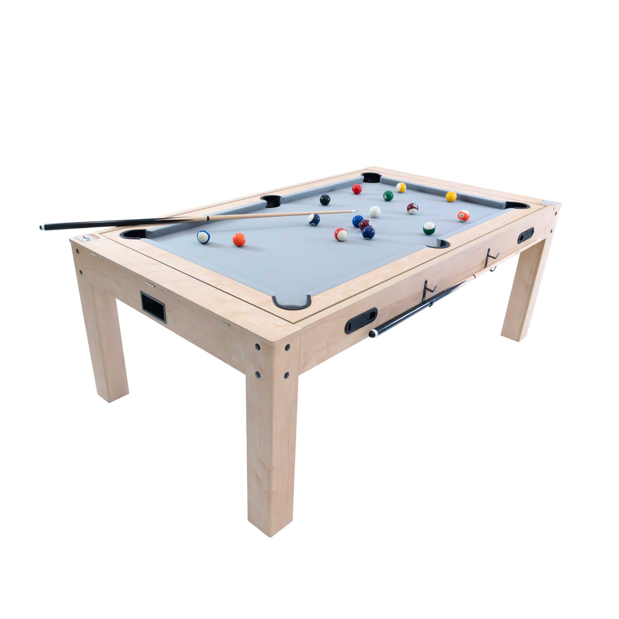 Tavolo Multigioco 7-in-1 213 cm (7ft) Beige con Panca Contenitore