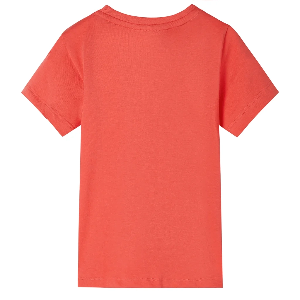 Maglietta da Bambino Maniche Corte Rosso Chiaro 116 12086