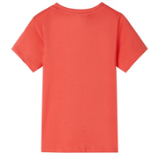 Maglietta da Bambino Maniche Corte Rosso Chiaro 116 12086