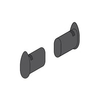 TAPPI X TUBO OVALE 35X20MM PZ.2