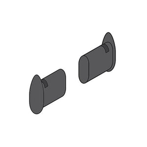 TAPPI X TUBO OVALE 35X20MM PZ.2