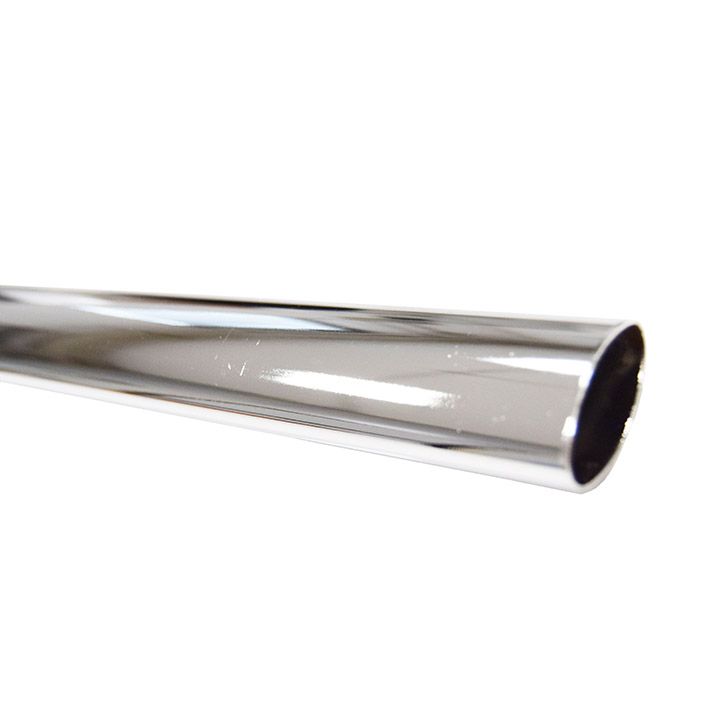 TUBO OVALE 35X20MM CROM. L 800