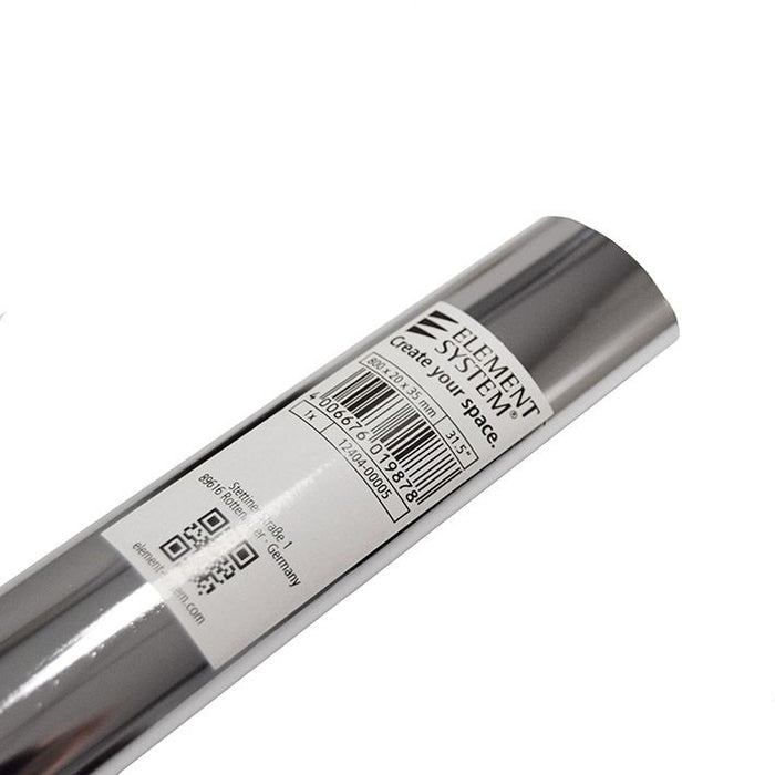 TUBO OVALE 35X20MM CROM. L 800