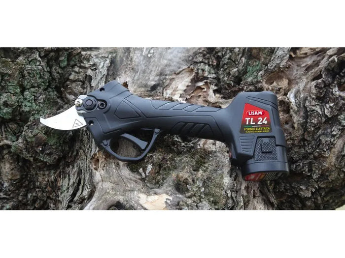 Forbice da potatura a batteria Lisam TL 24 con Motore Elettrico e Taglio da 24mm