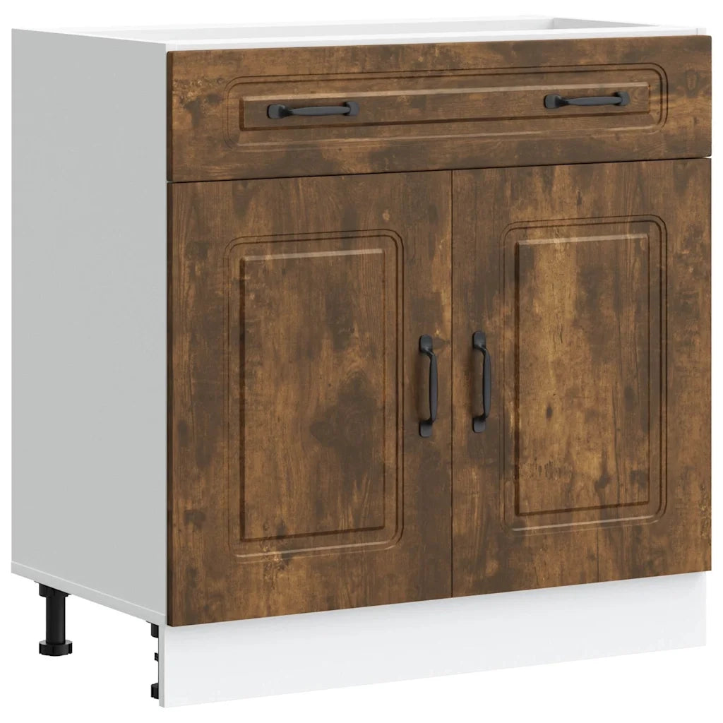 Base da Cucina Kalmar Rovere Fumo in Legno Multistrato