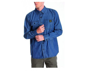 Vigor-Blinky Camicia Rica Lewis Jeans Matt Denim Cotone Taglia XL