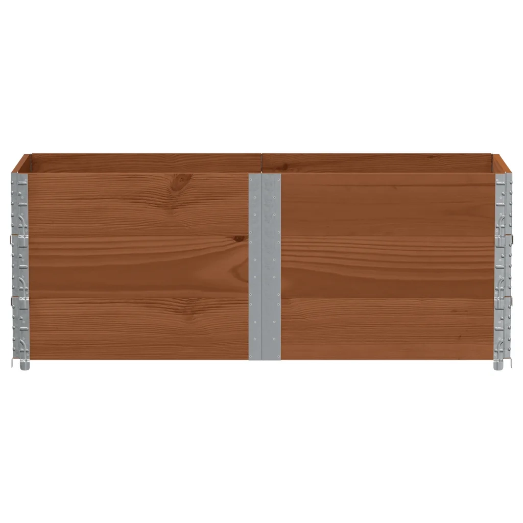 Poggiapiedi da Giardino Marrone 150x50cm Legno Massello di Pino 3295438