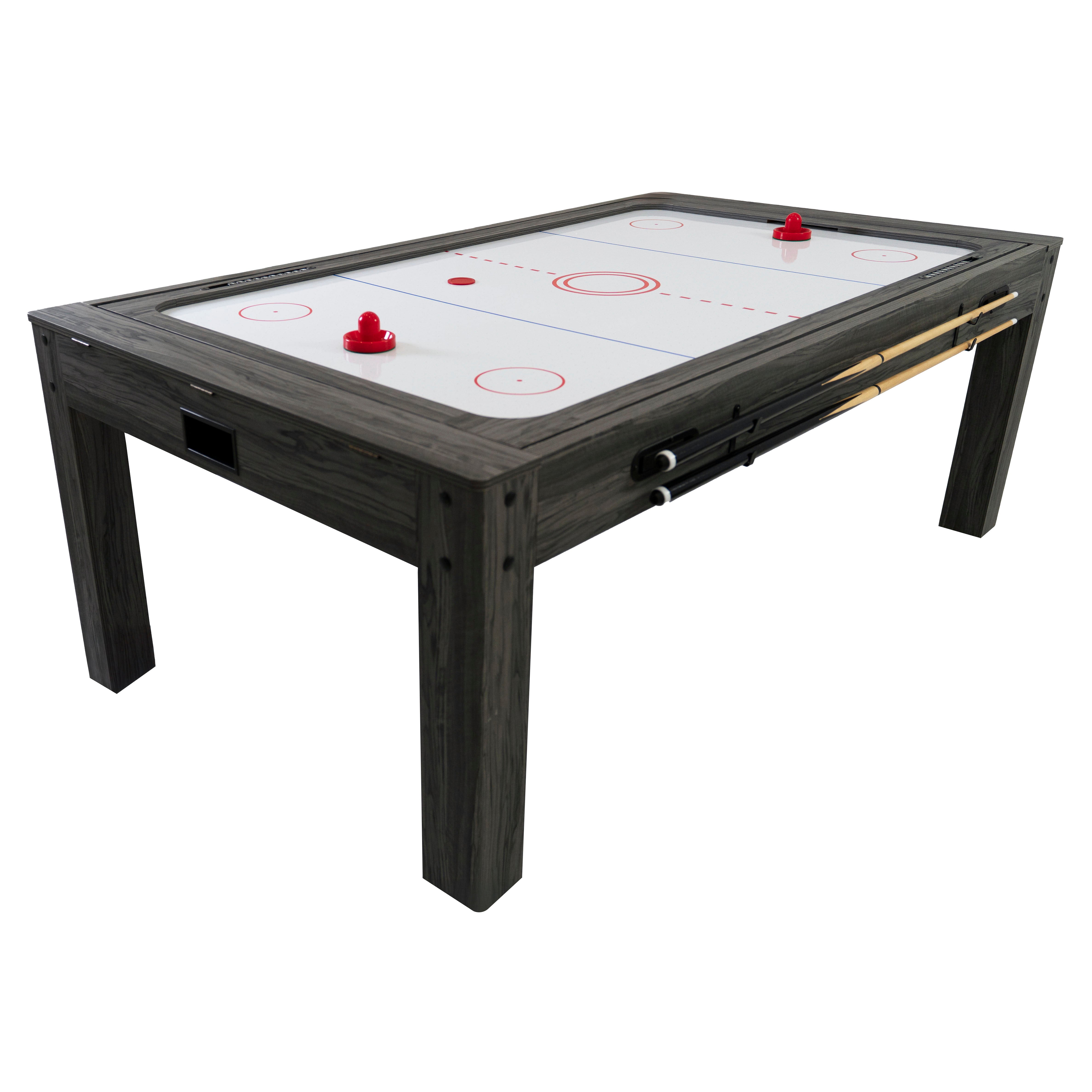 Tavolo Multigioco 7-in-1 213 cm (7ft) Grigio Biliardo Tennis Hockey
