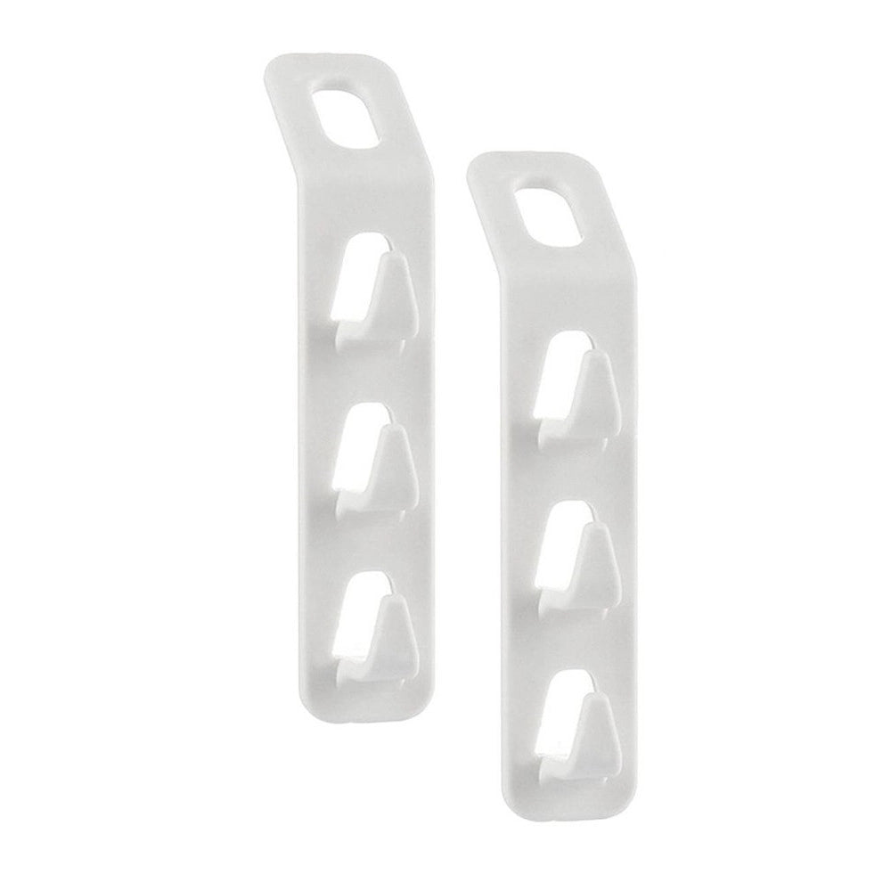 Trade Shop - Set 2 Pz Connettori Appendiabiti Salvaspazio Per Armadio Grucce A 3 Ganci 87356 -