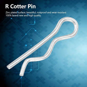 Fermoventi a goccia galvanizzati in acciaio - Connettore meccanico - Spille a scorrimento - 30 pezzi - Duraturo - Resistente alla corrosione - Connettori