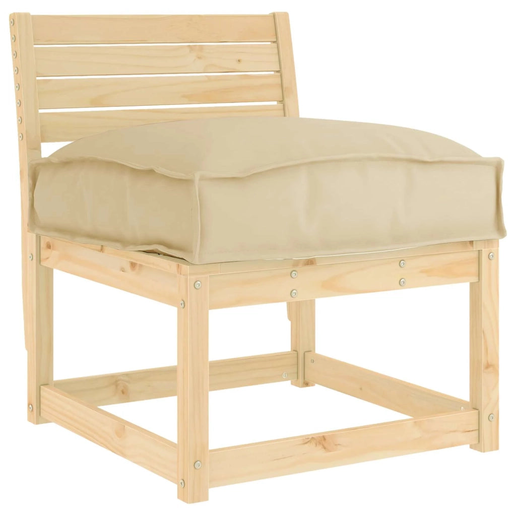 Cuscino Beige 50 x 50 x 12 cm Tessuto Oxford 42001471