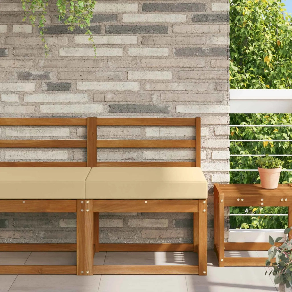 Cuscino per divano da esterno Beige 60 x 60 x 8 cm Poliestere