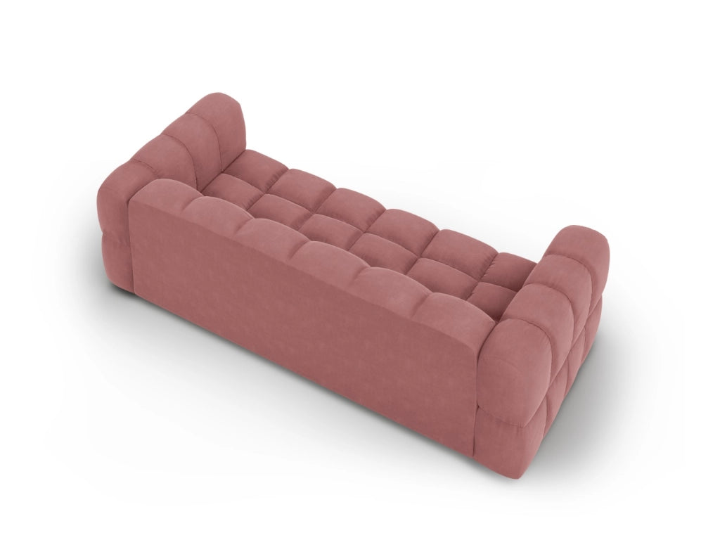 Cosmopolitan Design - Divano modulare "Sky" 4 posti in velluto salmone 